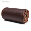 Automotive interior protection accessories Car Steering Wheel Cover Top Layer Leather with hole Cowhide Braid Needles Thread