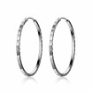 Personality Circle 925 Sterling Silver Female Fashion Exaggeration Jewelry Accessories Creative Hoop Earrings for Women Girls
