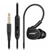 FONGE S500 Wired In-ear Waterproof Earphones Ear Hook Earbuds Stereo Super Bass Headphones Sport Headset with Mic Black