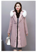 Winter 2018 new womens dress Korean version of the long hooded true fox fur collar down jacket with fur coat