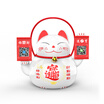 ARAISE A13 Lucky Cat WeChat Money Tips Portable Audio WeChat Arrival Voice Broadcaster QR Code Collection Artifact Wireless Bluetooth Speaker Amplifier