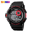 SKMEI Mens Waterproof Sport Army Alarm Date Analog Digital Black Wrist Watch