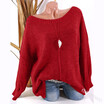Leisure wide delivery round neck long sleeved sweater
