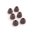 Lanston silicone earplugs long version ear cap large medium&small three specifications two sets of brown