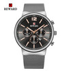 REWARD 63060 Mesh Calendar Waterproof Business Casual Men Quartz Watch