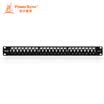Baoer Xingke six types of Gigabit 24-port gold plated version with shielded network distribution frame rack cabinet cable black PowerSync APPS24R0