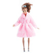 Fashion Barbie Toy Clothes Accessory Winter Plush Coat for Barbie Doll Clothes Dressing