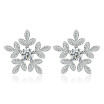 Cubic Zirconia Stud Earrings for Women Lovers Xmas Gift Classic Simple Korea Trendy Jewelry Fashion Accessories WHJ02