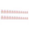 24Pcs Fake Fingernail Tips French Art Full Cover False Finger Nail Tips Set for DIY Manicure