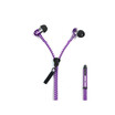 Sport Earphone Wired Super Bass 35mm Colorful Headset Earbud with Microphone Hands Zipper Design Waterproof