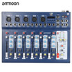 ammoon F7-USB 7-Channel Digital Mic Line Audio Sound Mixer Mixing Console with USB Input 48V Phantom Power 3 Bands Equalizer for R