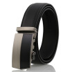 xsby Automatic Slides Ratchet Genuine Leather Belts for MenWide 35mm Size Adjustable