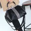 Bolso de costura de cuero de la PU de piel Bolso de mensajero de hombro de la mano de arriba de alta calidad Bolsos de Crossbody de la alta calidad Paquete de felpa de diamante