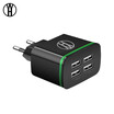 WH Phone Charger USB Charger 4 Ports Portable Fast USB Charging Universal Travel Adapter For iPhone Samsung XIAOMI Huawei