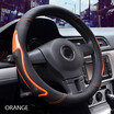 Car Steering Wheel Cover 363840cm Micro Fiber Leather Antiskid Comfortable gentlemanly Car interior protection accessories