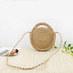 Woven Straw Round Handbag Retro Rattan Women Shoulder Bag Boho Summer Beach Messenger Bags Fashion Designer Female Handbag Totes