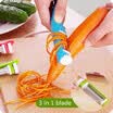 3 In1 Vegetal Pelador de Frutas Zesters Ralladores Cozinha Gadget 304 Trituradoras de Acero Inoxidable Rebanadores Accesorios de Cocina Herramientas