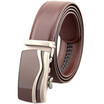 xsby Ratchet Belt for Men Sliding Automatic Buckle Designer Leather Strap 35mm width