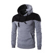 AOWOFS foreign trade mens simple sweater hot mens fashion color matching hooded sweater DW04