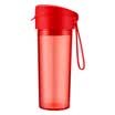 Fuguang Tritan Material Bifidophenol A Freehand Tea Cup Silicone Strap 304 Filter Plastic Colorful Cold Water Cup 580ML Watermelon Red WFS1028-580
