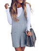 European&American casual vest sweater dress