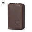 BULLCAPTAIN 2018 male leather wallet Men Wallet Cowhide Coin Purse Slim Designer Brand Wallet gift for men birthday Card wallet