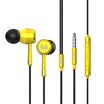 BYZ KM30 Black Eyes Three Brothers Cartoon Metal Earbuds Cable Control Phone Headphones Pink