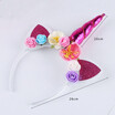 Cute Kids Baby Girls Unicorn Horn Hair Band Headband Birthday Party Flower Crown