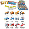 Mini Egg Capsule City Story DIY 12 in 1 Building Blocks Vehicle Dump Truck ABS Plastic Compatible With Lego Home Series Toy Bricks