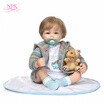 Toddler Pacifier 19in Reborn Baby Rebirth Doll Kids Gift Cloth Material Body Baby Reborn W9N4N0F2