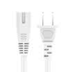 Green giant llano GB two plug 8 word power cord eight-tail double-hole speaker digital camera desk lamp power adapter two holes universal line white 15 m