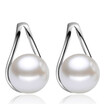 1 Pair Imitation Pearl Stud Earrings for Women Fashion Jewelry Accessories Classic Simple Anniversary Gift F53