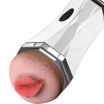 Multi-frequency Realistic Super Soft Auotomatic Silicone Aircraft Cup Rotating Sucking Pumping Male Masturbation Device Auto Suck