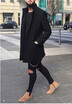 Mens Winter Long Sleeve Slim Knitted Cardigan Warm Sweater Jumper Jacket Coat