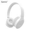 Samini KT Headset Wireless Bluetooth Headset Android Apple Phone Computer Universal Subwoofer Stereo Sports Running Headphones Callable Fashion White