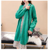 2018 autumn&winter new sweater jacket womens long&thick&loose knitted sweater cardigan sweater