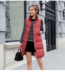 2018 autumn&winter new Korean style vertical collar casual fashion warm mocha badminton down cotton vest female vest