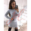 Women Winter Long Sleeve Sweater Fleece Warm Basic Short Dress
