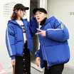Korean version of the down jacket female short style lovers large size student bread clothing with easy cotton jacket
