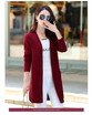 Autumn 2018 new womens sweater cardigan Korean version of long-sleeved v-neck sweater womens solid color long length coat