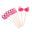 50pcsset Cute Food Grade Paper Straws for Birthday Wedding Baby Shower Celebration&Party Multifunctional Straws with Flamingo