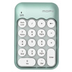 Mofii X910 Wireless Notebook Digital Keypad USB Wired Keyboard Mini Financial Accounting Keyboard Bank Keyboard White Green