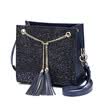 Marsoul Fashion Bolsa de mensajero versátil Bolsa de mensajero con borlas de brillo Banquete Bolsa Estrella de cadena Cadena Bolsa de mensajero Bolso de las señoras con borla Mostrar