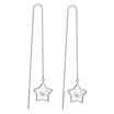 White Imitation Pearl Drop Line Long Earrings For Women Star Fashion Party Jewelry Accessories Gifts WJ122