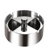 New High-grade Stainless Steel Round Revolving Ashtray with Spinning Tray Wind-proof Ash-tray for Hotel Home