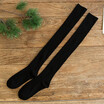 Women Stockings Cotton Blends Ribbed Thigh High Over The Knee Thick Warm Long Casual Schoolgirl Wear