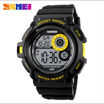 SKMEI Mens Waterproof Sport Army Alarm Date Analog Digital Black Wrist Watch