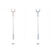 Ting bueno varilla de soporte de aleación de aluminio telescópica ropa de acero inoxidable tenedor poste ropa tenedor TH4103