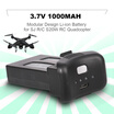 37V 1000mAh Modular Design Li-ion Battery for SJ RC S20W RC Quadcopter