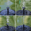 ?Follure?2Pcs Solar Power Bird Bath Fountain Water Floating Pond Garden Patio Decoration